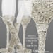 Image of Silver Champagne Flutes and Cake Cutting Set Fiesta