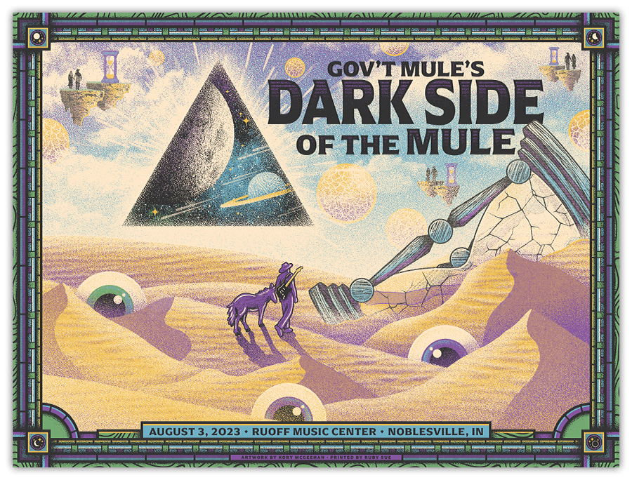 Gov't Mule's Dark Side of the Mule - 8/3/2023 - Noblesville, IN - Paper