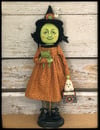 Folk Art Halloween witch original soft doll Penny Grotz