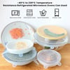 6 PCS Silicone Lids Food Covers, 6 Different Sizes Reusable Lids for Cups Bowls, Silicone Stretch Li