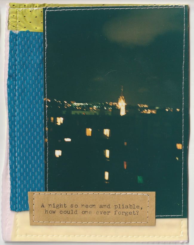 A night so neon and pliable