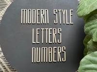 Image 1 of Modern Wooden Letters & Numbers