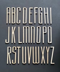 Image 2 of Modern Wooden Letters & Numbers