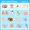 Baby animal stickers