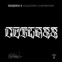 Image 1 of Cutlass (1 style) - Custom Font by Justified Ink