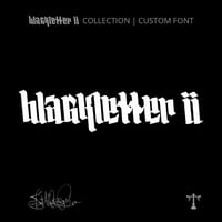 Image 1 of Blackletter II (2 styles) - Custom Font by Justified Ink