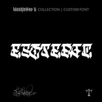 Image 1 of Esoteric (1 style) - Custom Font by Justified Ink