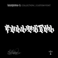 Image 1 of Fullmetal (1 style) - Custom Font by Justified Ink