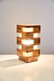 Image of Lampada Duble Negative in legno di Zebrano