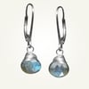 Candy Drop Earrings with Labradorite, Sterling Silver