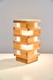 Image of Lampada Duble Negative in legno di Rovere