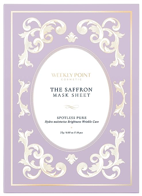 Image of Weekly Point Cosmetic The Saffron - Facial mask sheet (10pcs in 1pack)