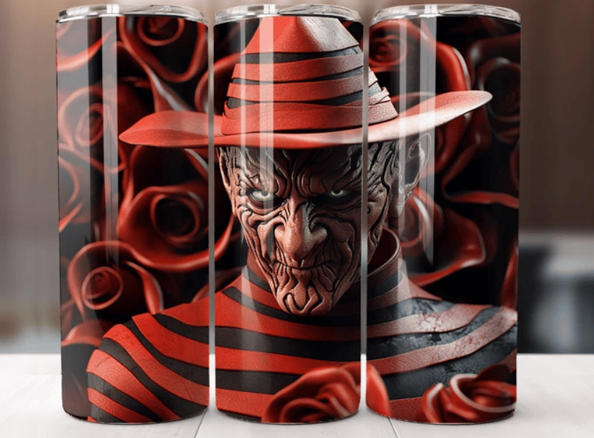 20oz Nightmare On Elm Street Tumblers