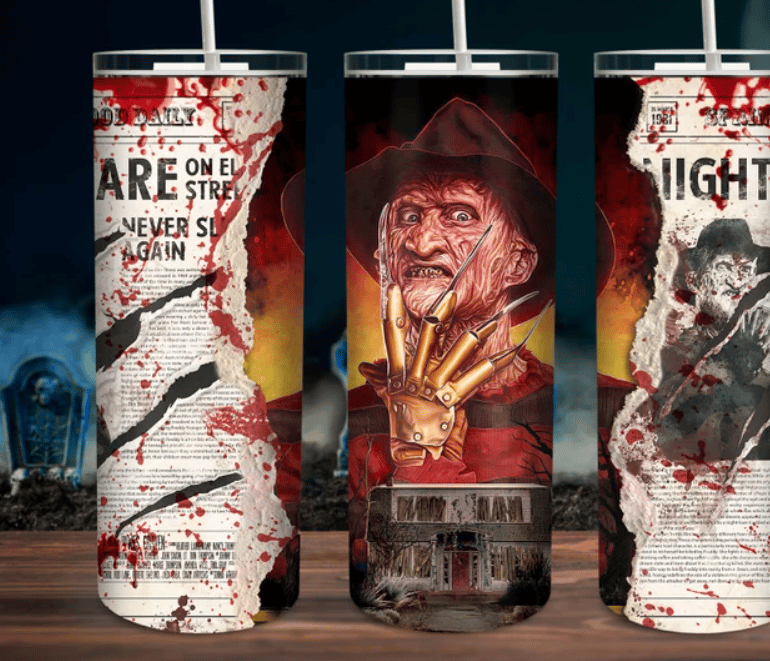 20oz Nightmare On Elm Street Tumblers