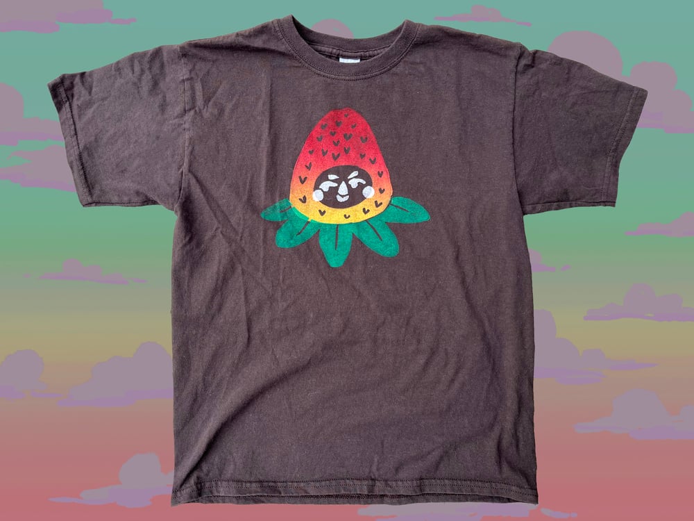 Image of MADE TO ORDER Strawbaby Hand-carved and Printed Tee