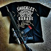 Image of Chuckles Garage Shop Logo T-shirt 