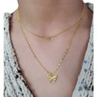 Image 2 of Butterfly Neckalce