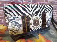 Image 3 of Funky Zebra Print Clutch