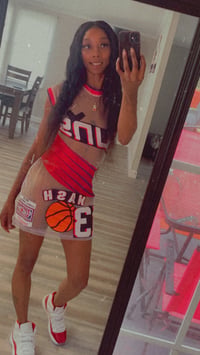 Image 5 of Basketball Babe Mesh Mini Dress
