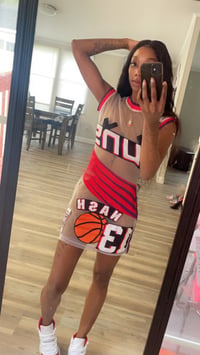 Image 3 of Basketball Babe Mesh Mini Dress