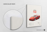 Image 4 of Ferrari F40 - Super Car Poster Print