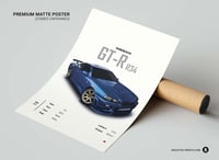 Image 3 of R34 Nissan Skyline GT-R - Sports Car Poster Print