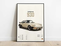 Image 1 of Porsche 930 - Sports Car Poster Print
