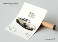 Image 3 of Porsche 930 - Sports Car Poster Print