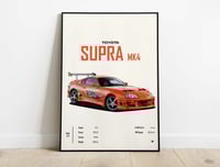 Image 1 of Toyota Supra MK4 - Sports Car Poster Print