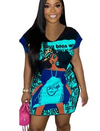 “Street Diva Energy” Graphic Mini Dress
