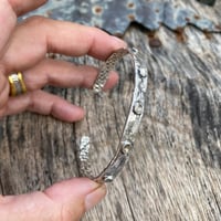 Image 1 of Diamond Silver Cuff