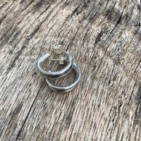 Image 3 of Path Silver Hoops