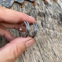 Image 1 of Path Silver Hoops