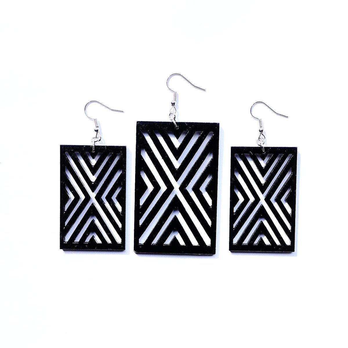 Adiyl Black Geometric Wood | Spoon & Theory Handmade
