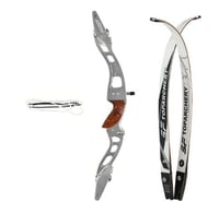 Image 1 of Top Archery 68" Competitive ILF Takedown Recurve Bow - Silver