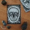 Jaggy Skull Sketch Cards (A7)