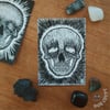 Jaggy Skull Sketch Cards (A7)