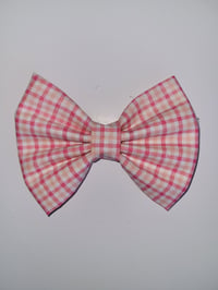 Image 1 of Pink plaid small print