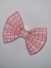 Image 2 of Pink plaid small print