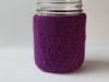Felted Wool Jar Cozy - Lavender