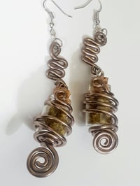 Image 3 of Caution Break Only in a Emergency, Handmade, Custom earrings