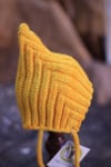 Knit Pixie Hat – Golden Yellow – Luxury Wool – 3-24 months