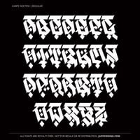 Image 2 of Carpe Noctem (2 styles) - Custom Font by Justified Ink