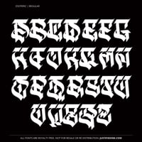 Image 2 of Esoteric (1 style) - Custom Font by Justified Ink