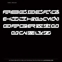 Image 2 of Horiz (1 style) - Custom Font by Justified Ink