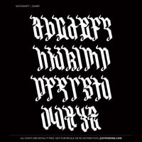 Image 3 of Nightshift (2 style) - Custom Font by Justified Ink