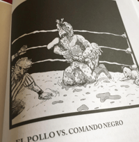 Image 5 of El Pollo vs Comando Negro (Way of the Blade Art Print)