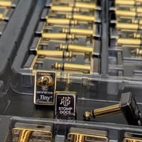 Image 1 of StompDocs Tiny Gold 1/4″ TS right angled connector by Eminence