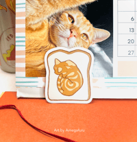 Image 2 of Meowmalade Toast Sticker