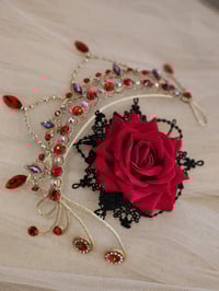 Image 1 of Red Flower Headpieces 